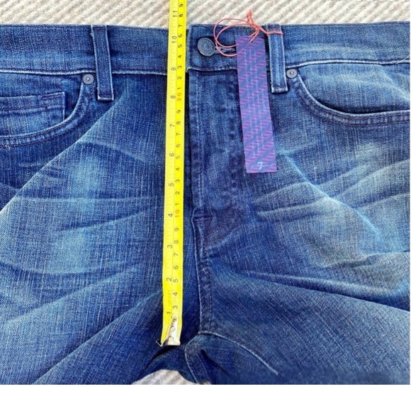 7 For All Mankind Men's Straight Jeans - Dark Blue - Picture 7 of 7